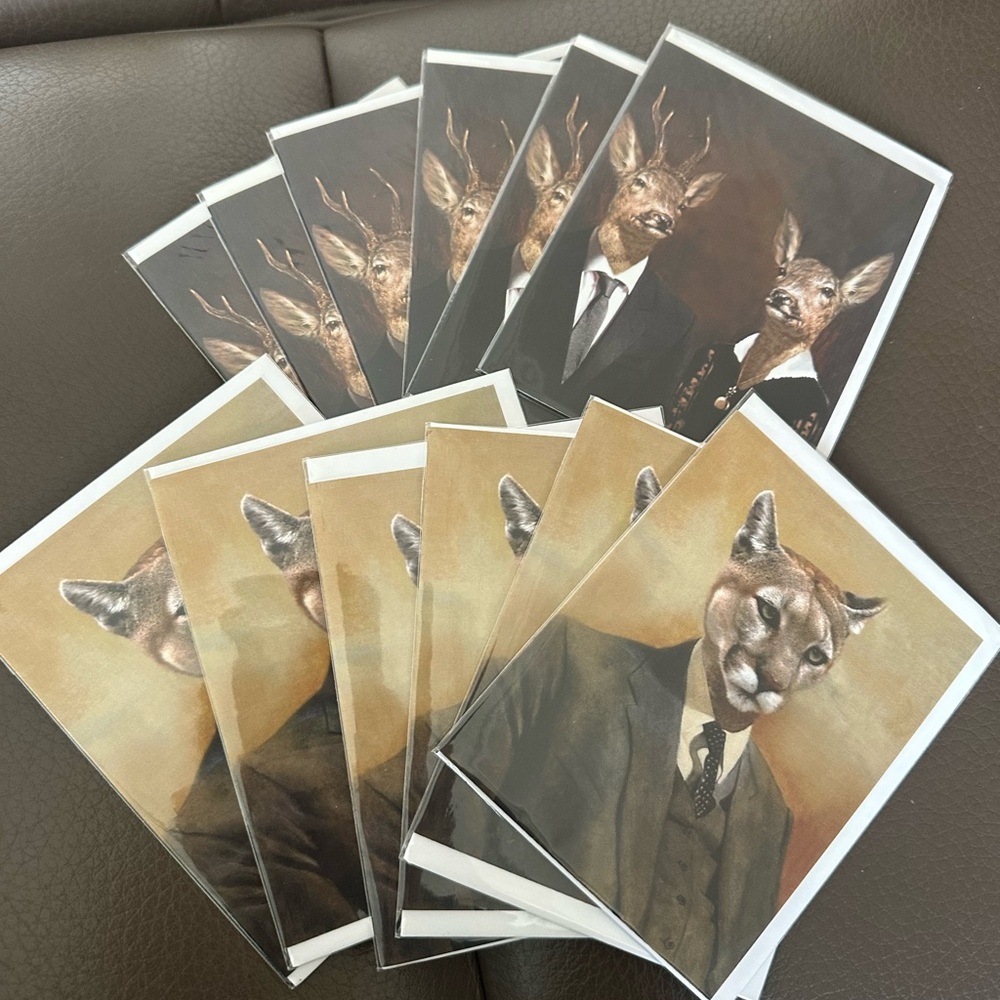 12 include Unique Arty Cards